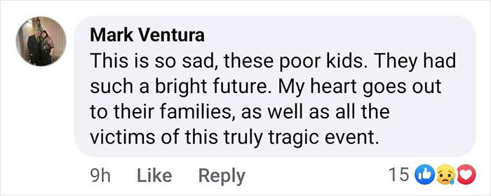 Comment expressing sadness for child ice skating duo victims of D.C. crash.
