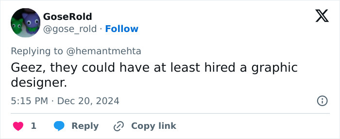 Tweet screenshot discussing graphic design related to billboard war between Christian and atheist groups.