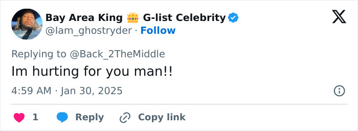 Tweet expressing sympathy related to the American Airlines plane crash in DC.