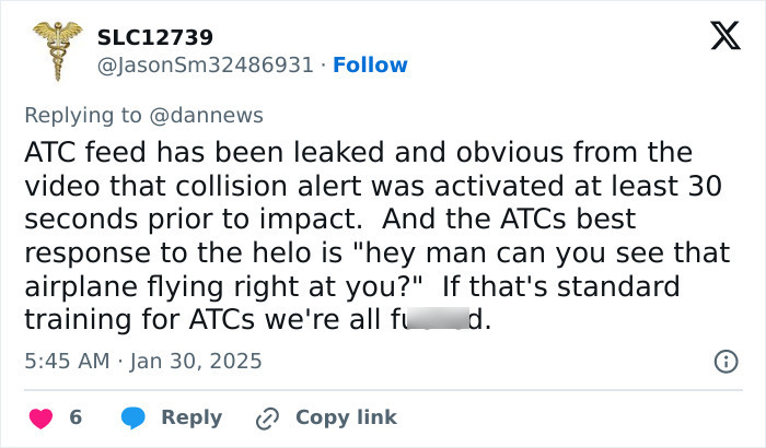 &ldquo;Oh My God&rdquo;: Harrowing Air Traffic Control Audio After Plane Crash Over Washington, D.C.