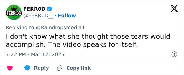 Tweet about viral baton incident involving star facing assault charge.