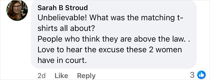 A comment reacting to a school principal's arrest, calling it "unbelievable" and questioning actions related to the incident.