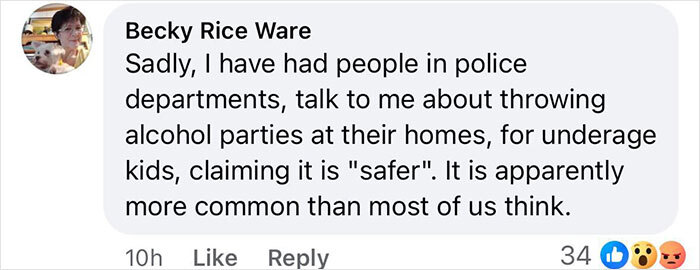 Comment on the arrest of a school principal for kids drinking at home, highlighting common alcohol parties for underage kids.