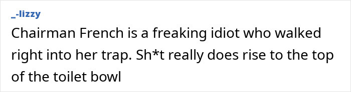 Quote discussing a senator's response to misgendering incident, highlighting intentional "malicious compliance" act.