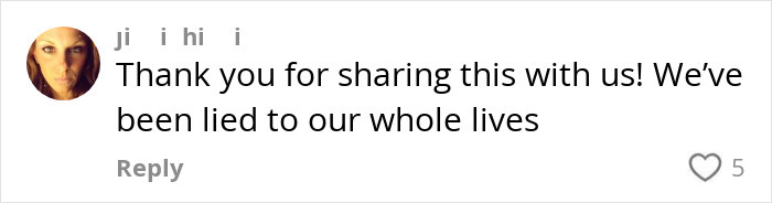 "A comment expressing gratitude for uncovering lies about China, sharing truth.