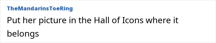 Comment praising woman for misgendering a senator as part of malicious compliance.