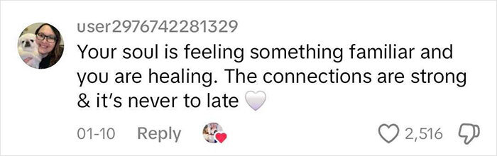 Comment on a social media post about healing connections and adoption truth.