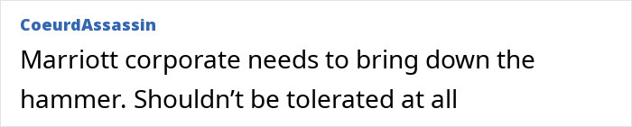 "Comment: Marriott action needed against resort hostage incident.