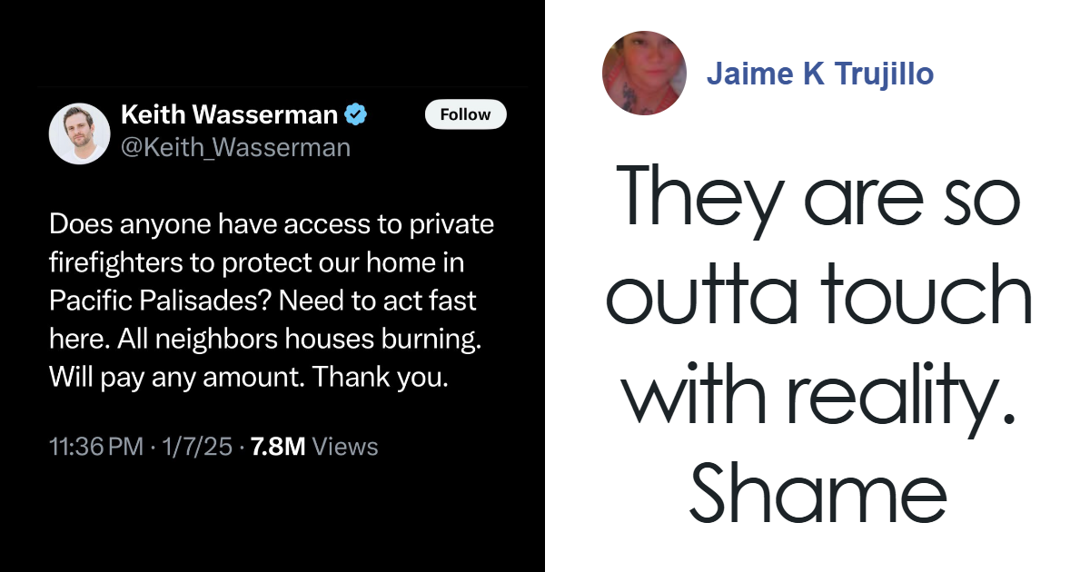 "So Out Of Touch With Reality": Hollywood Hills House Guarded By Private Firefighters Sparks Fury