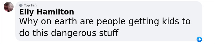 Comment questioning a dangerous online challenge linked to butterfly remains.