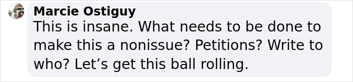 Comment expressing anger about a woman's arrest while reclaiming her home from a squatter.