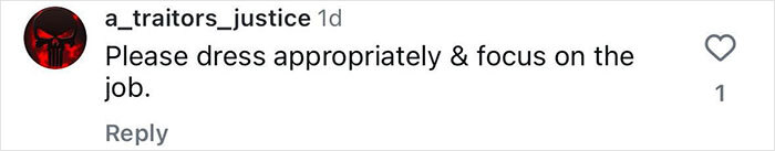 Comment on inappropriate outfits for a White House correspondent, advising focus on professionalism.