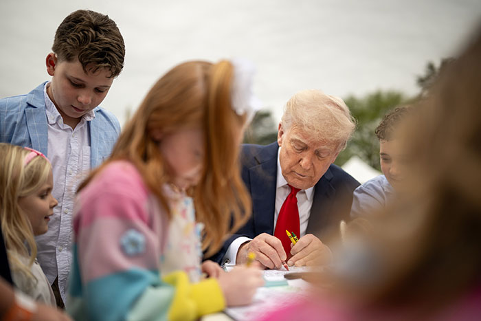 People Horrified After Donald Trump Showed Gory Photo To Children During Easter Egg Roll