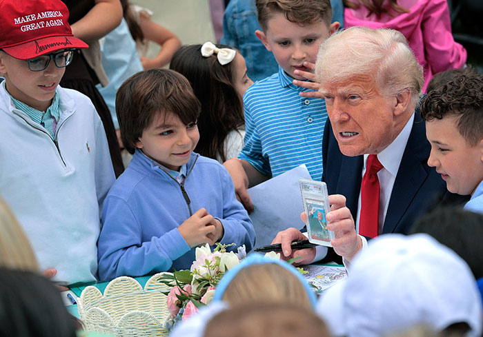 People Horrified After Donald Trump Showed Gory Photo To Children During Easter Egg Roll