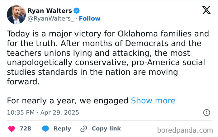 Oklahoma Mandates Schools To Teach Conspiracy Theory That Democrats Stole 2020 Election