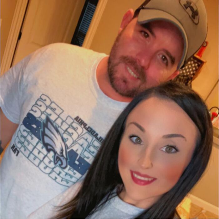 Couple posing indoors wearing casual clothes, alleged in case of girl surviving on one Pop-Tart a week during abuse.