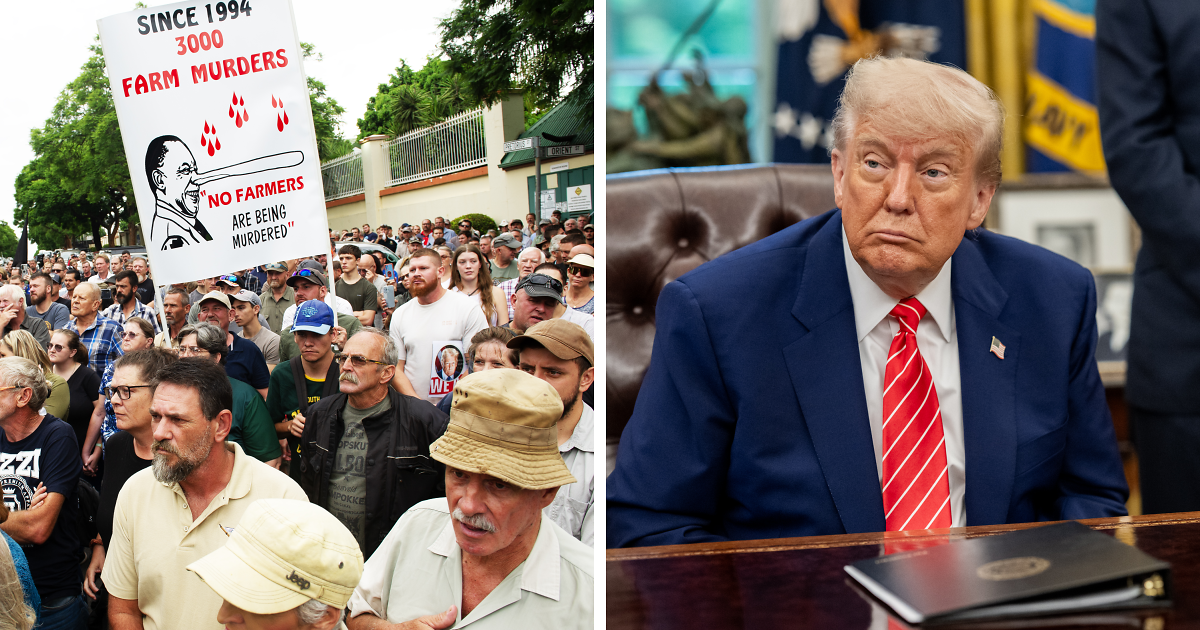White South Africans Who Were Granted Refugee Status Depart For The U.S.