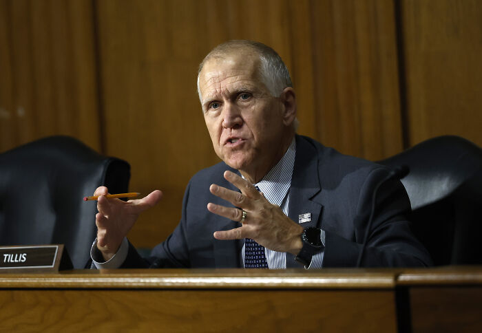 Senator Tillis speaking during Senate session as vote-a-rama begins for big beautiful bill legislation.