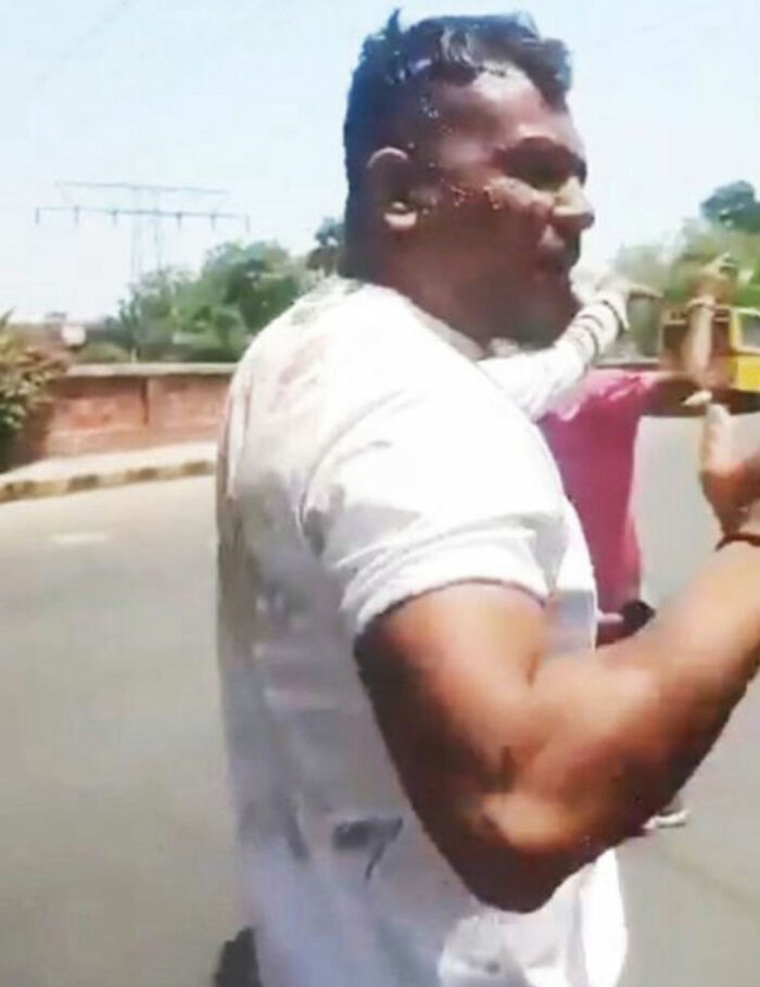 Man in white shirt sharing his experience as the lone survivor of Air India crash during the flight&rsquo;s final moments.