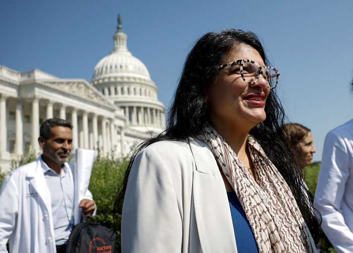 Marjorie Taylor Greene outside the Capitol, speaking on Gaza situation and using the term genocide, drawing Republican attention.