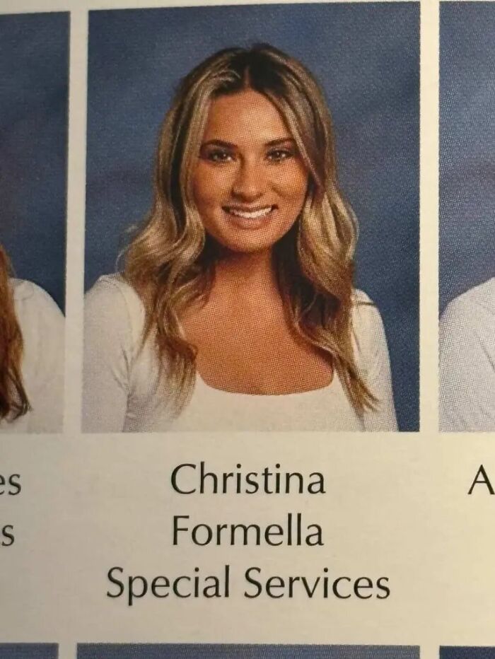 Photo of a smiling woman identified as a teacher associated with special services amid abuse allegations.