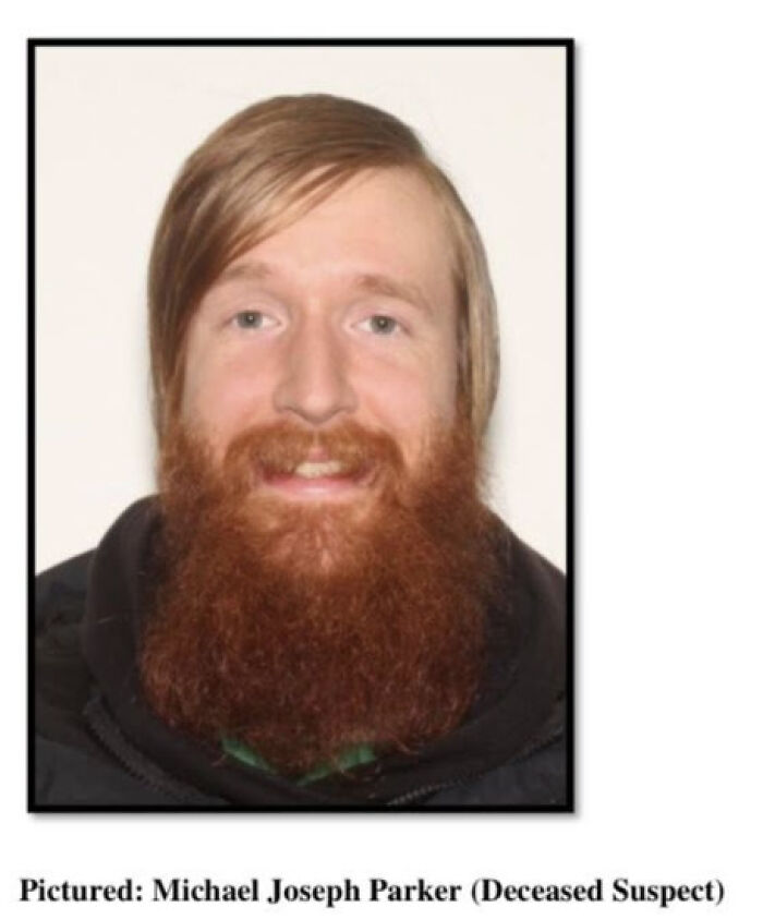 Bearded man with red hair identified in Ohio police ambush shooting that killed officer and injured two others.