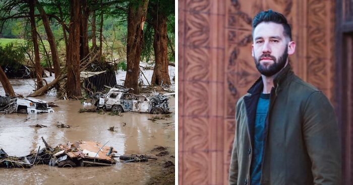 Pulitzer Winner Slammed For Cartoon Showing Drowning Flood Victim Wearing MAGA Hat