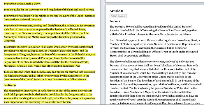 Section of the Constitution removed from Library of Congress webpage, linked to coding glitch and political dispute