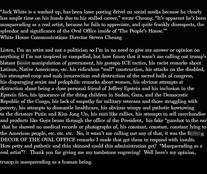 Rockstar Rips Into Trump And Leavitt As Public Feud Escalates Into Epic Showdown