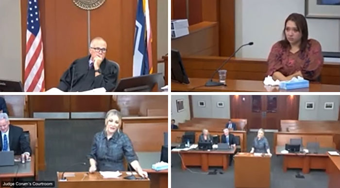 Judge presides over courtroom hearing involving family awarded nearly $1 billion for botched baby delivery in Utah hospital.