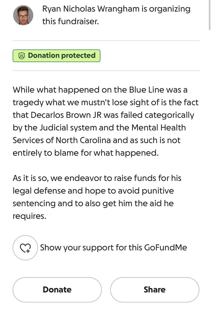 GoFundMe fundraising page for ex-con legal defense removed following Ukrainian refugee train incident.