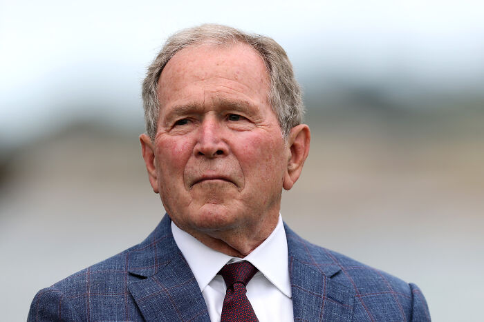 Former American president in suit and tie, pictured outdoors, representing presidents who waged war like no other.