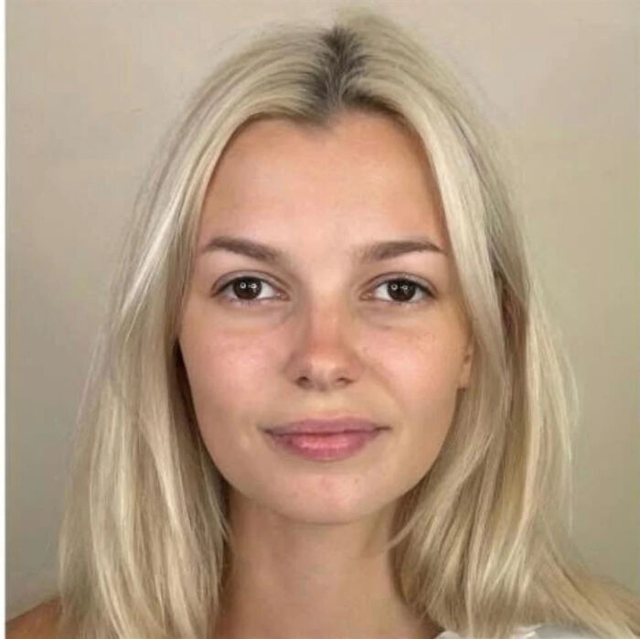 Young Ukrainian refugee Iryna Zarutska with blonde hair and neutral expression in a close-up portrait.