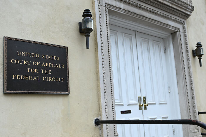 United States Court of Appeals federal building entrance representing legal actions related to child exploitation economy concerns.