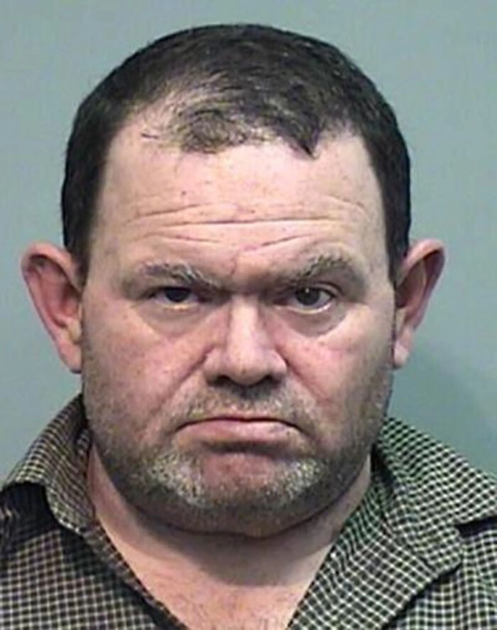 Mugshot of a man involved in case of former Walmart Santa burying kids in Georgia yard.