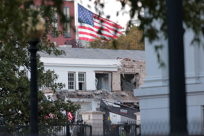 Demolition of historic East Wing underway as Trump moves forward with controversial ballroom project at White House.