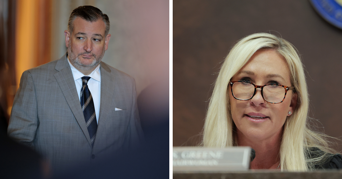 Ted Cruz Urges Public To Ignore Marjorie Taylor Greene, Says She Is Becoming "Liberal"