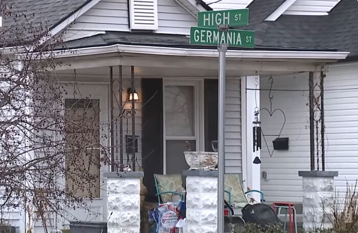 Street corner at High Street and Germania Street outside a residential home linked to boy 14 involved in fatal incident.