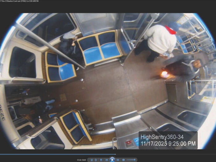 Chicago woman set ablaze on train by repeat offender with 72 arrests captured on security camera