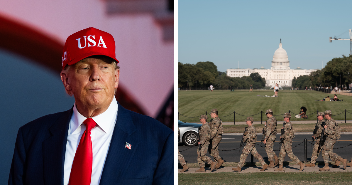 Donald Trump Orders National Guard To Remain In Washington Until End Of February