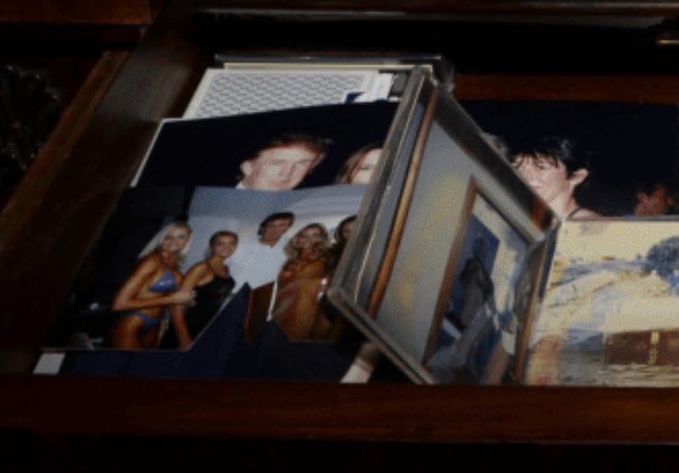 Photo Of Trump With Bikini-Clad Women Removed From Epstein Files Before Embarrassing Reversal