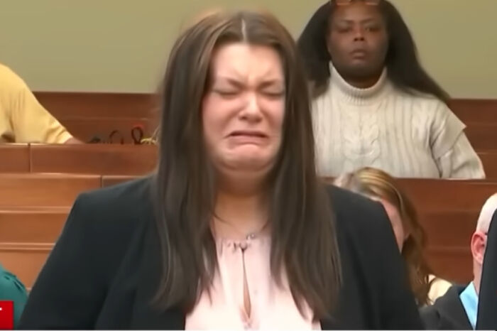 Tearful pageant queen in courtroom during sentencing in high-profile college dorm case involving partner&rsquo;s toddler