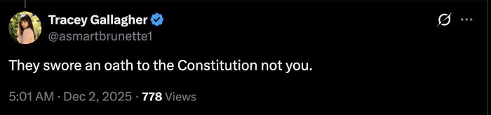 Screenshot of a tweet criticizing Trump&rsquo;s disobey POTUS rant, highlighting fierce online reactions.