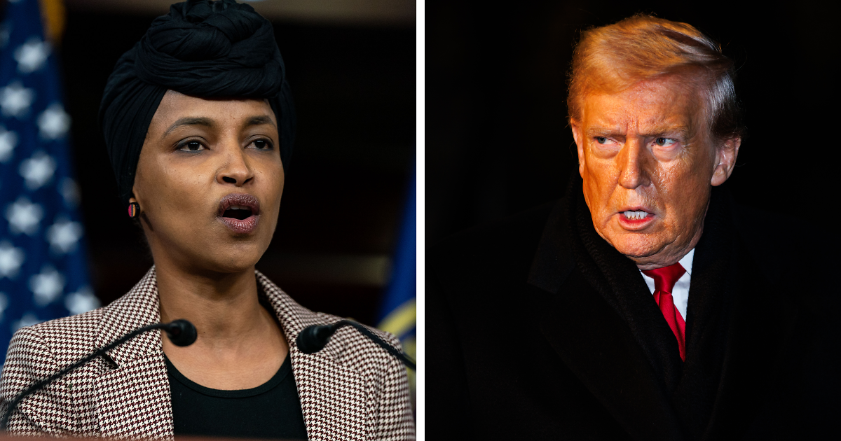 Trump Sparks Fury With Wild Claim Ilhan Omar Orchestrated Her Own Town Hall Attack