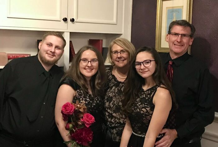 Minnesota gubernatorial candidate with family in a home setting after halting campaign due to daughter&rsquo;s knife attack tragedy