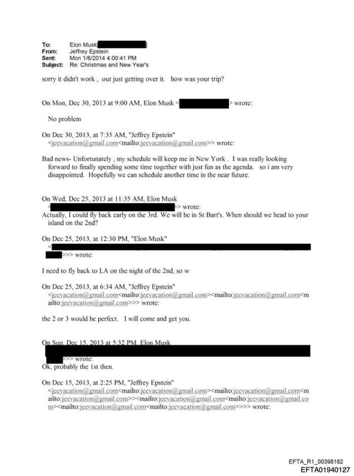 Email exchange between Elon Musk and Jeffrey Epstein, highlighting Epstein ties in context of MAGA influencers and Steve Bannon controversy.