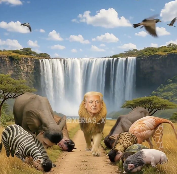 Video showing racist depiction with Trump as lion and others portrayed as animals in offensive behavior controversy