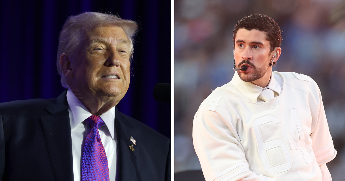 “Hypocrites”: Footage Reveals Trump Playing Bad Bunny At His Own Super Bowl Party