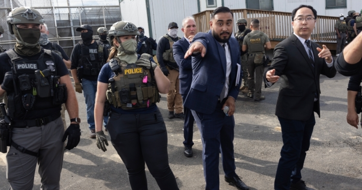 Senator Pepper-Sprayed At New Jersey ICE Facility