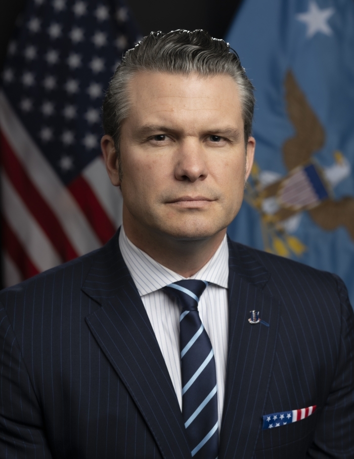 Official portrait of Secretary of Defense, Pete Hegseth Official portrait of Secretary of Defense, Pete Hegseth